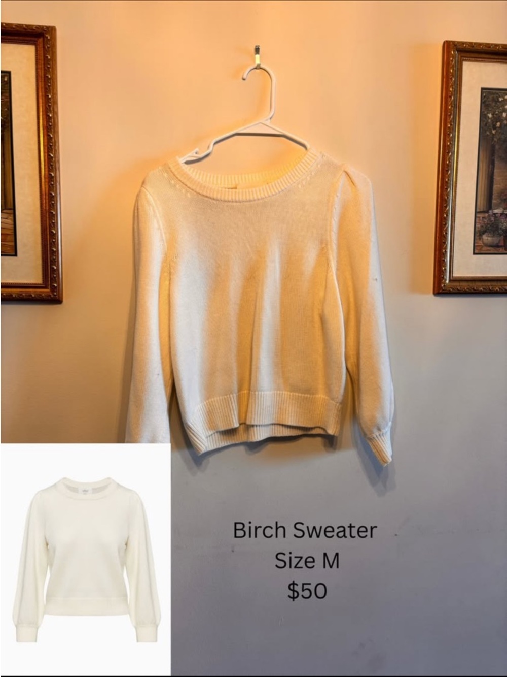 Wilfred Birch Crewneck Sweater in Birch (Cream)